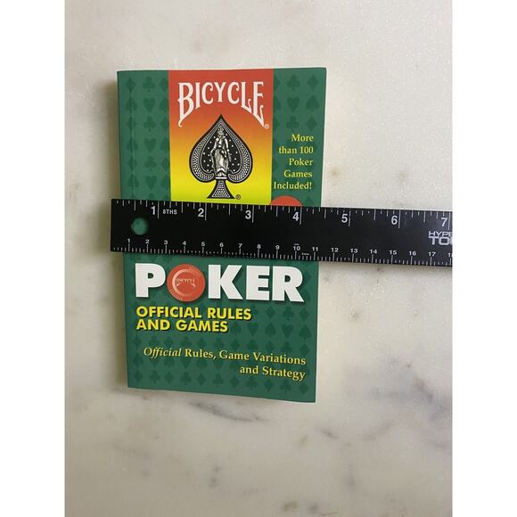Poker Official Rules and Games Strategy Soft Cover Book Learning Gambling - Picture 7 of 8